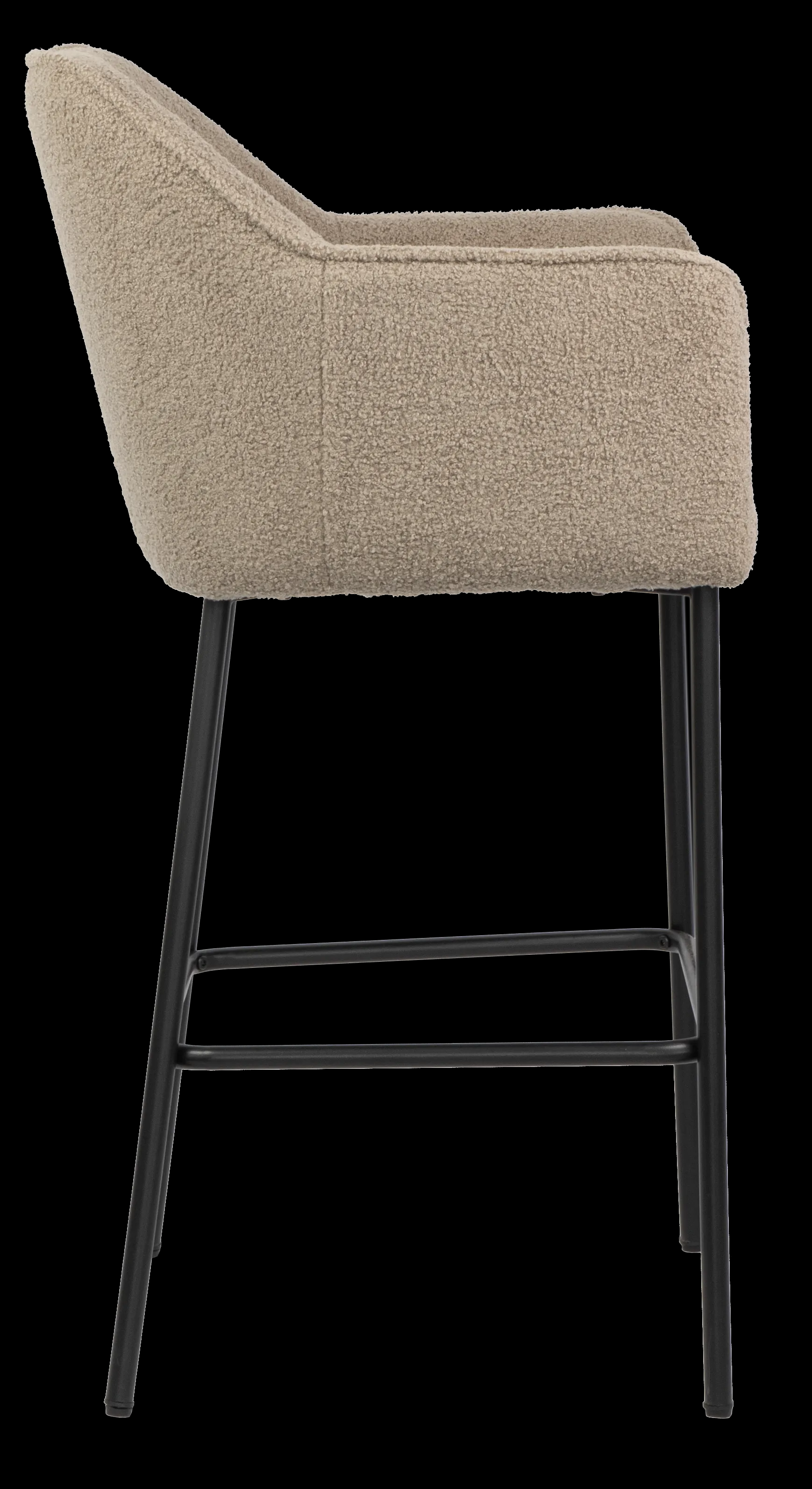 Bar Stool Fabric with Metal Black Powder Coating Legs HTB0042 | HOMETREE