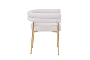 Gold Chromed Dining Chair HT04 | Fondhouse