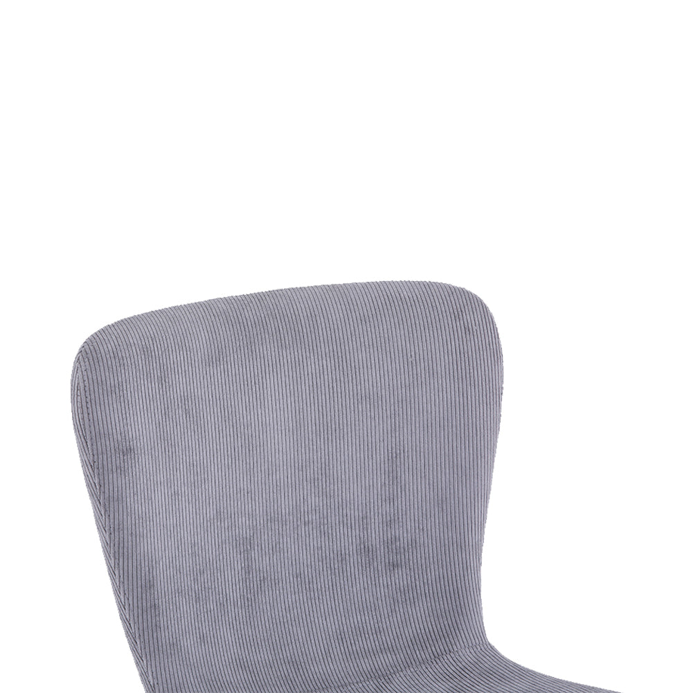 Chaises Salle à Manger Lot de 4 Chaises en Velours Gris Chaises de Cuisine pour 4 Personnes,Gris Foncé  AWS14814FR | LEUKHOUSE