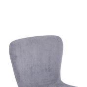 Chaises Salle à Manger Lot de 4 Chaises en Velours Gris Chaises de Cuisine pour 4 Personnes,Gris Foncé  AWS14814FR | LEUKHOUSE