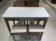 Dining Table Rectangular Glass S2530 | FONDHOUSE