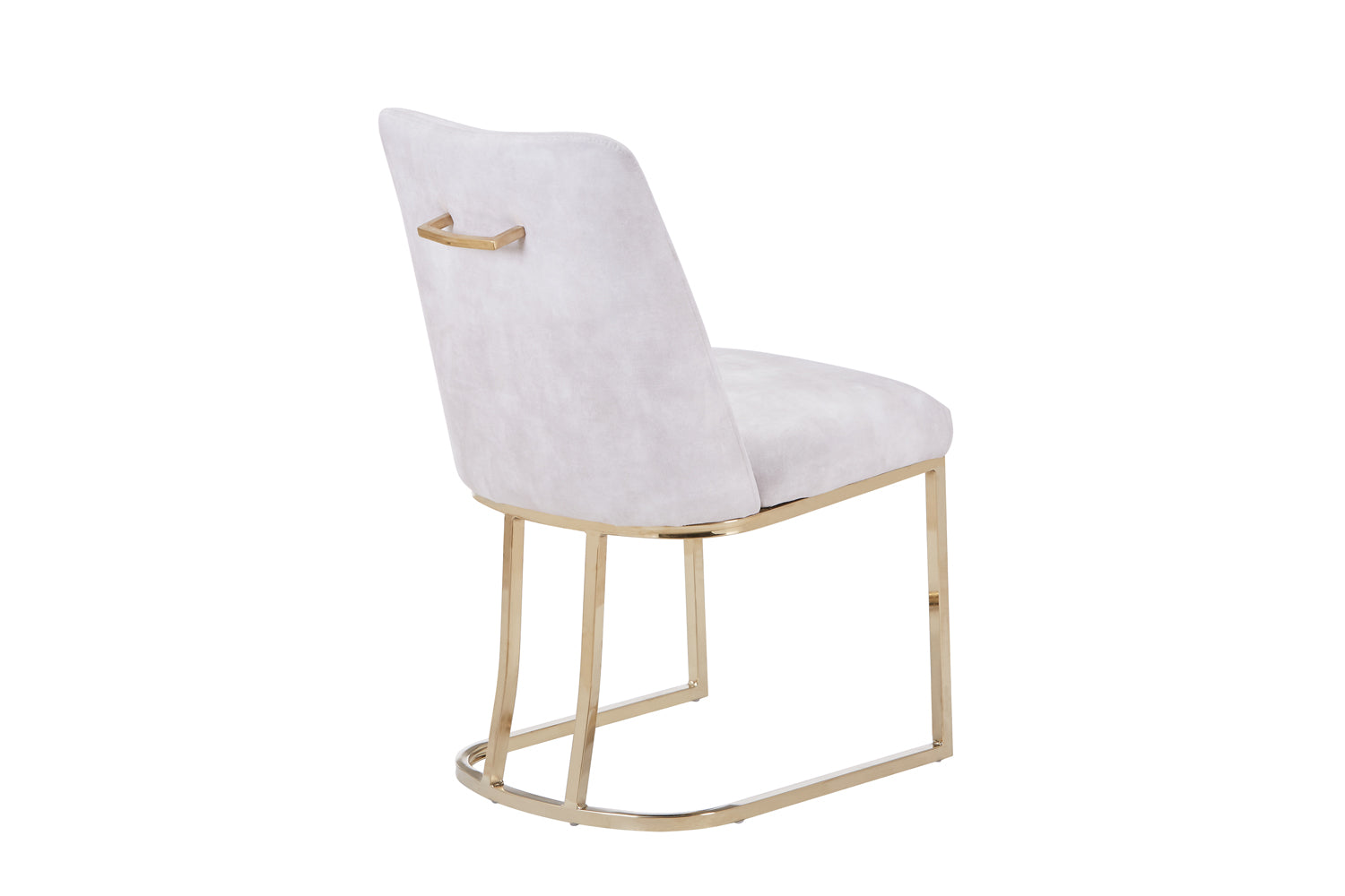 Gold Chromed Dining Chair HT08 | Fondhouse