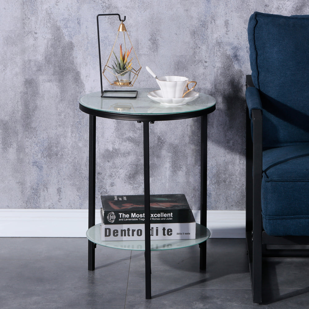 طاولة جانبية مستديرة LKL139STAWS | LEUKHOME