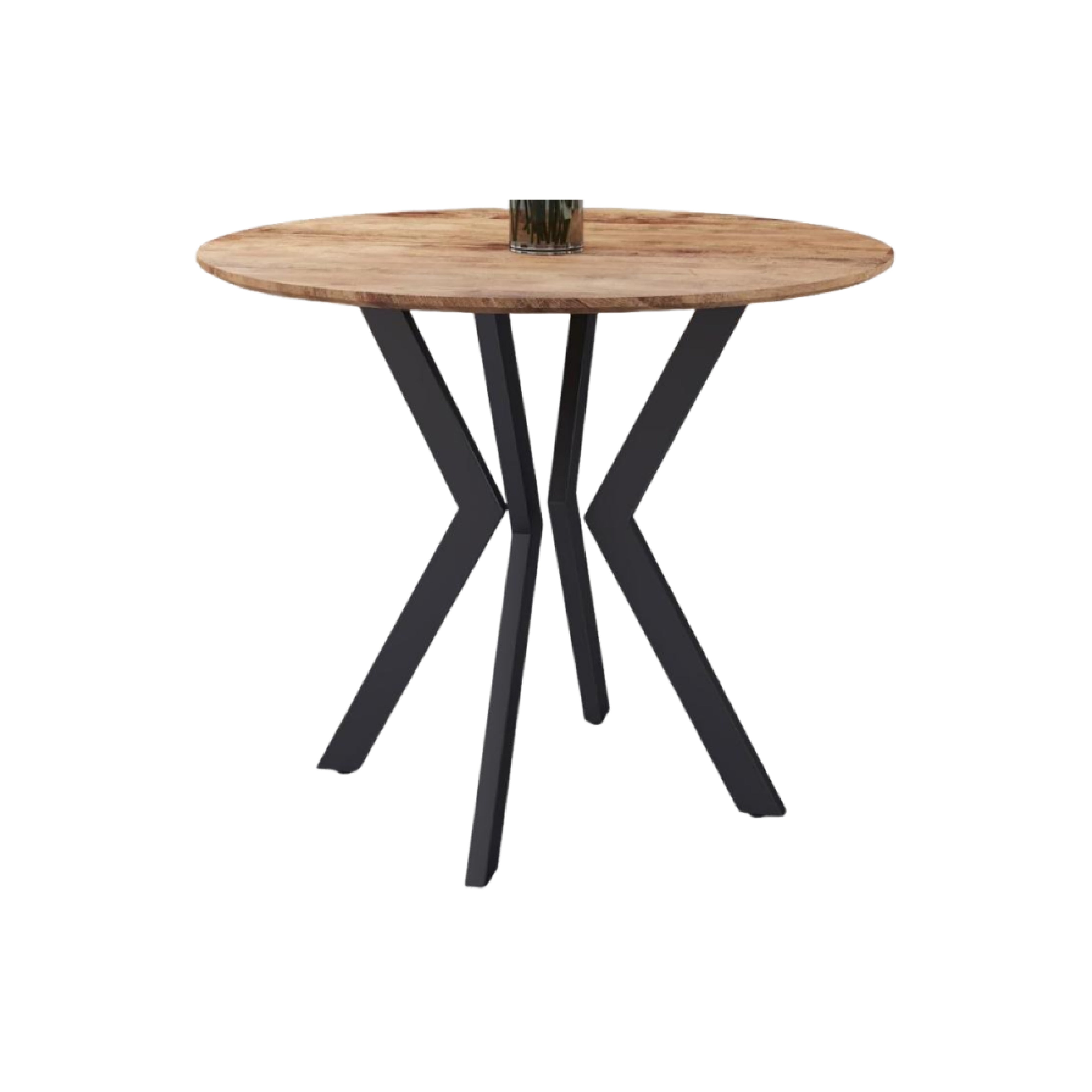 طاولة طعام مستديرة زجاجية LKD191DTAWS | LEUKHOME
