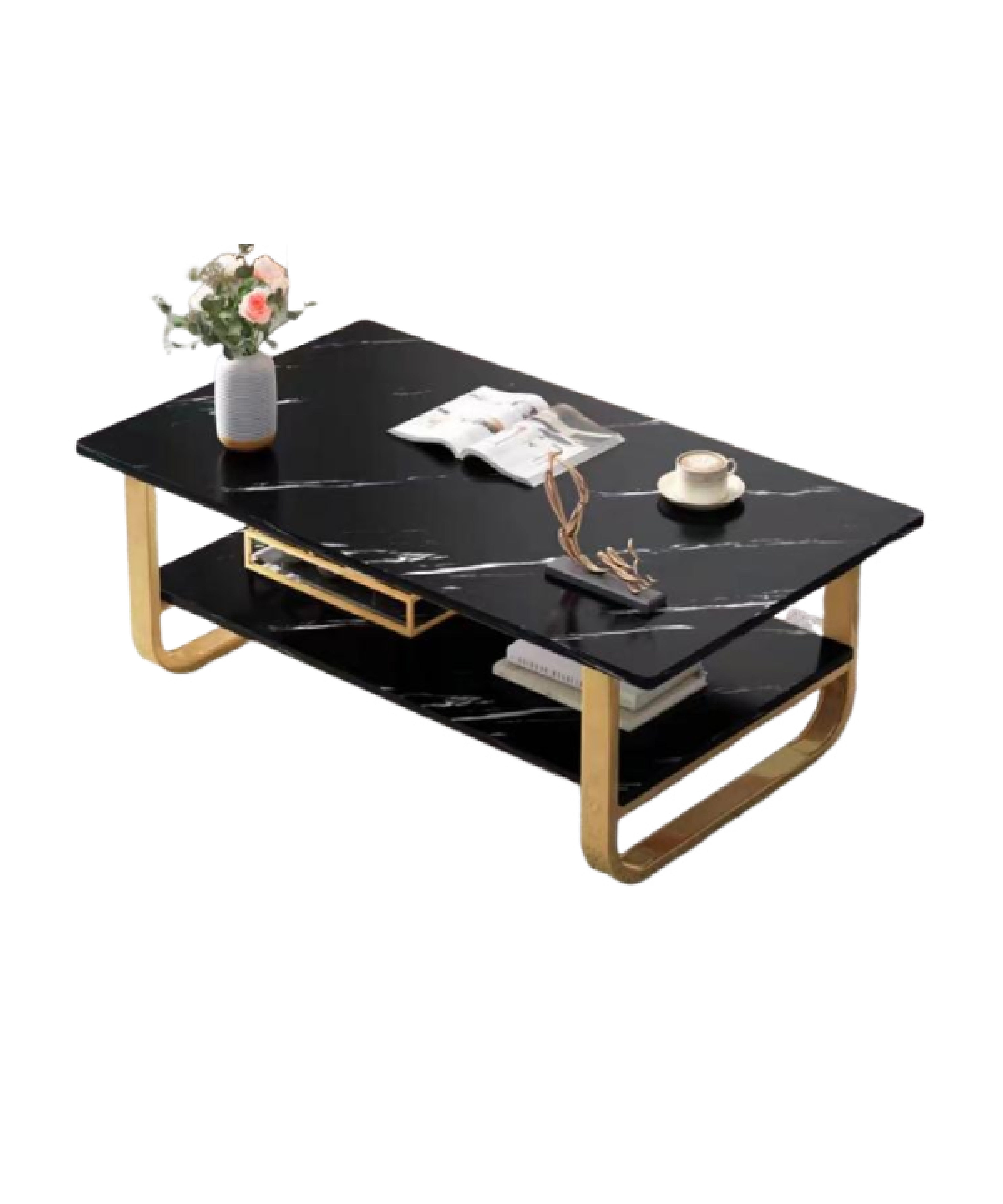 100cm Marble Color Rectangular Wooden Coffee Table.229