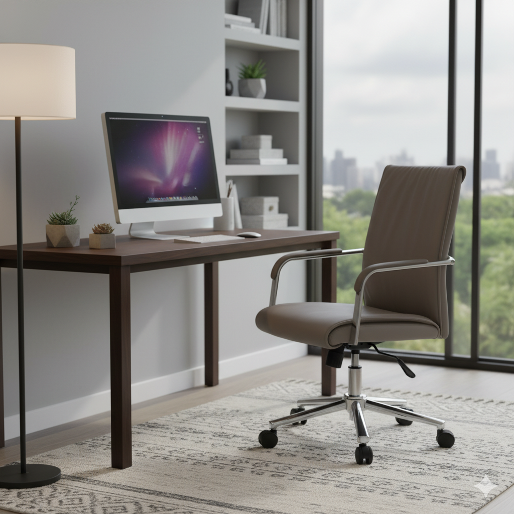 Office Chair Ergonomic Design (2 Chairs) LKWM20ROCTA | LEUKHOME
