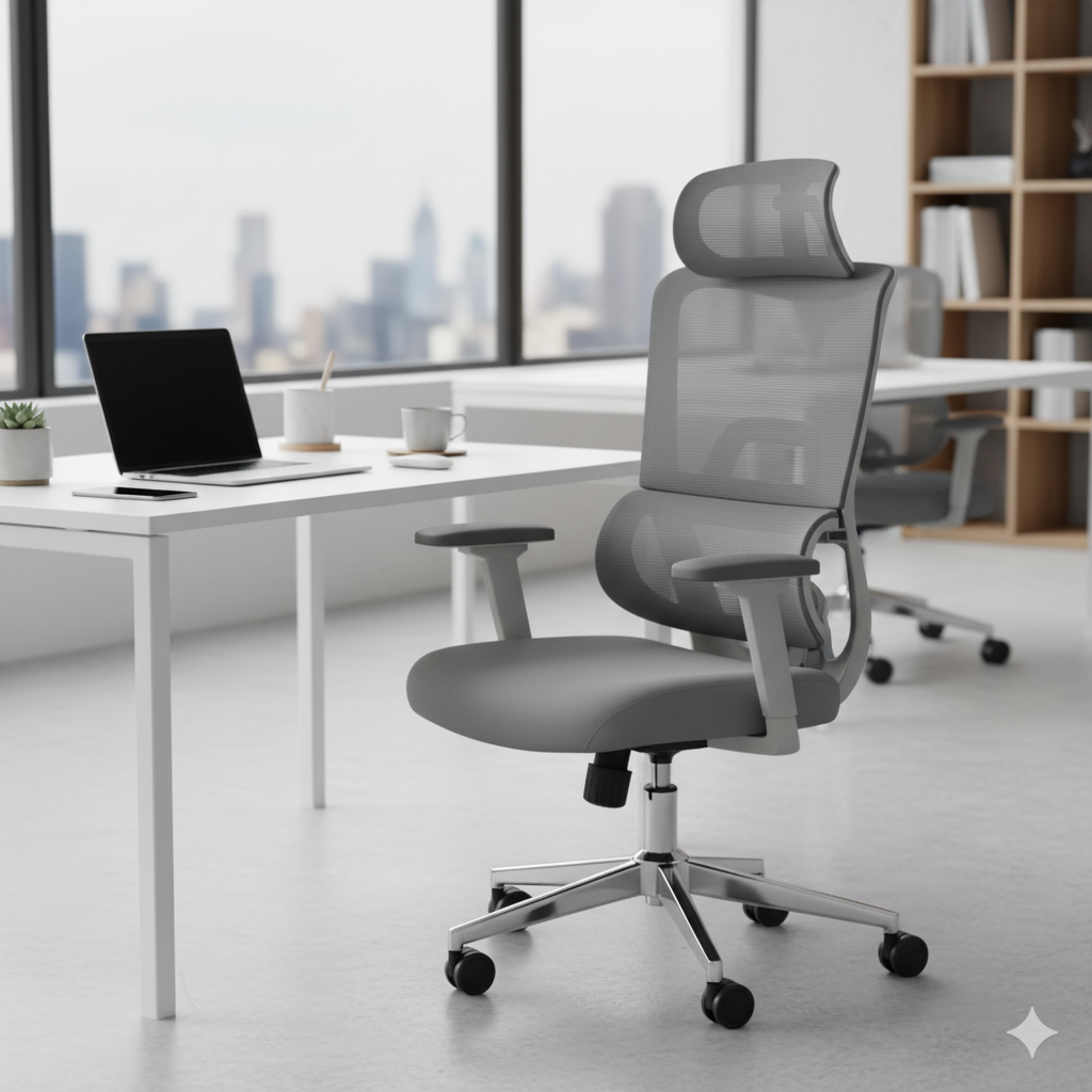 Office Chair Ergonomic Design (2 Chairs) LKW803ROCTA | LEUKHOME