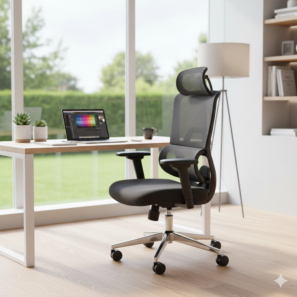 Office Chair Ergonomic Design (2 Chairs) LKW803ROCTA | LEUKHOME