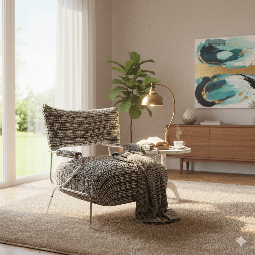 كرسي بذراعين LKX006ACSY | LEUKHOME