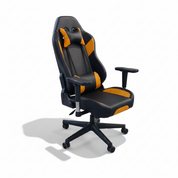 Gaming Chair Yellow Adjustable Height (1 Chair) LKG005GCYN | LEUKHOME