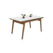 Dining Table Sintered Stone Oak LKD086DTDSBL | LEUKHOME