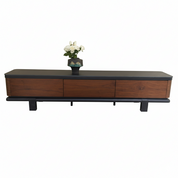 TV Stand Sintered Stone‌ Baking Paint Wood Veneer‌ LKL042TSAYG | LEUKHOME