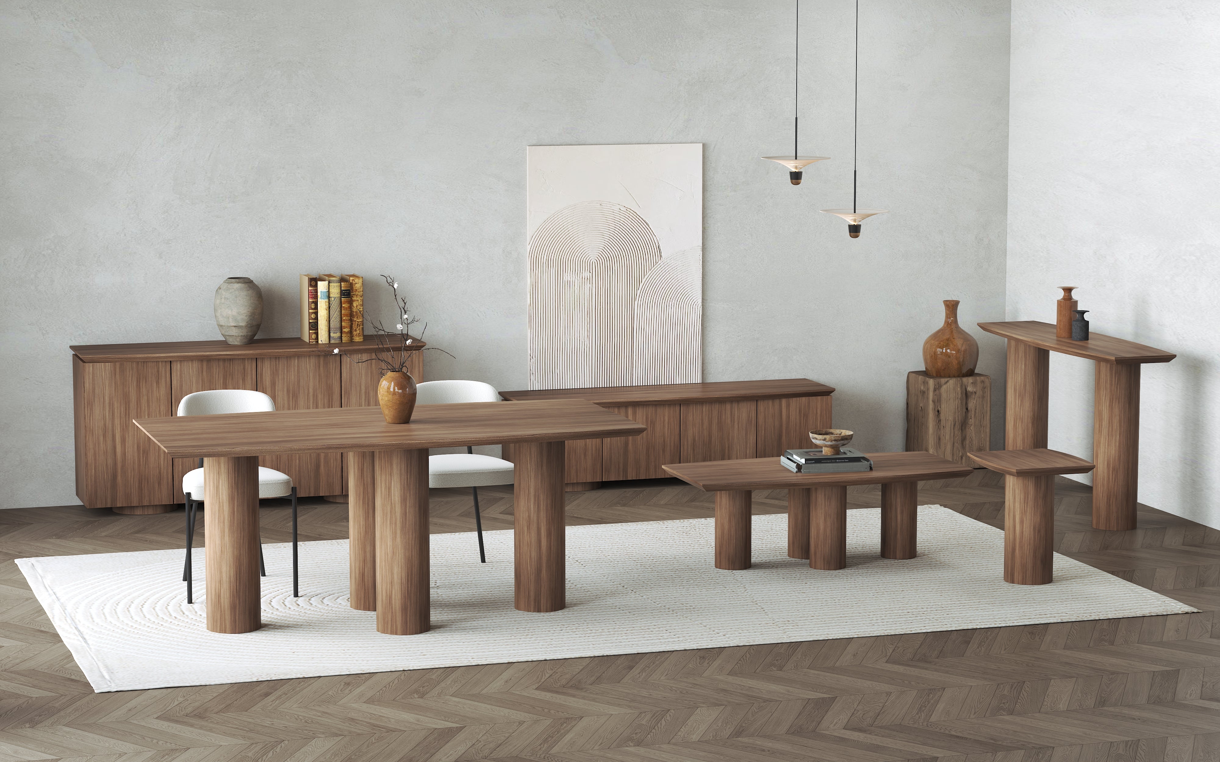 Dining Table Wood Veneer MDF AYP055 | AOYA