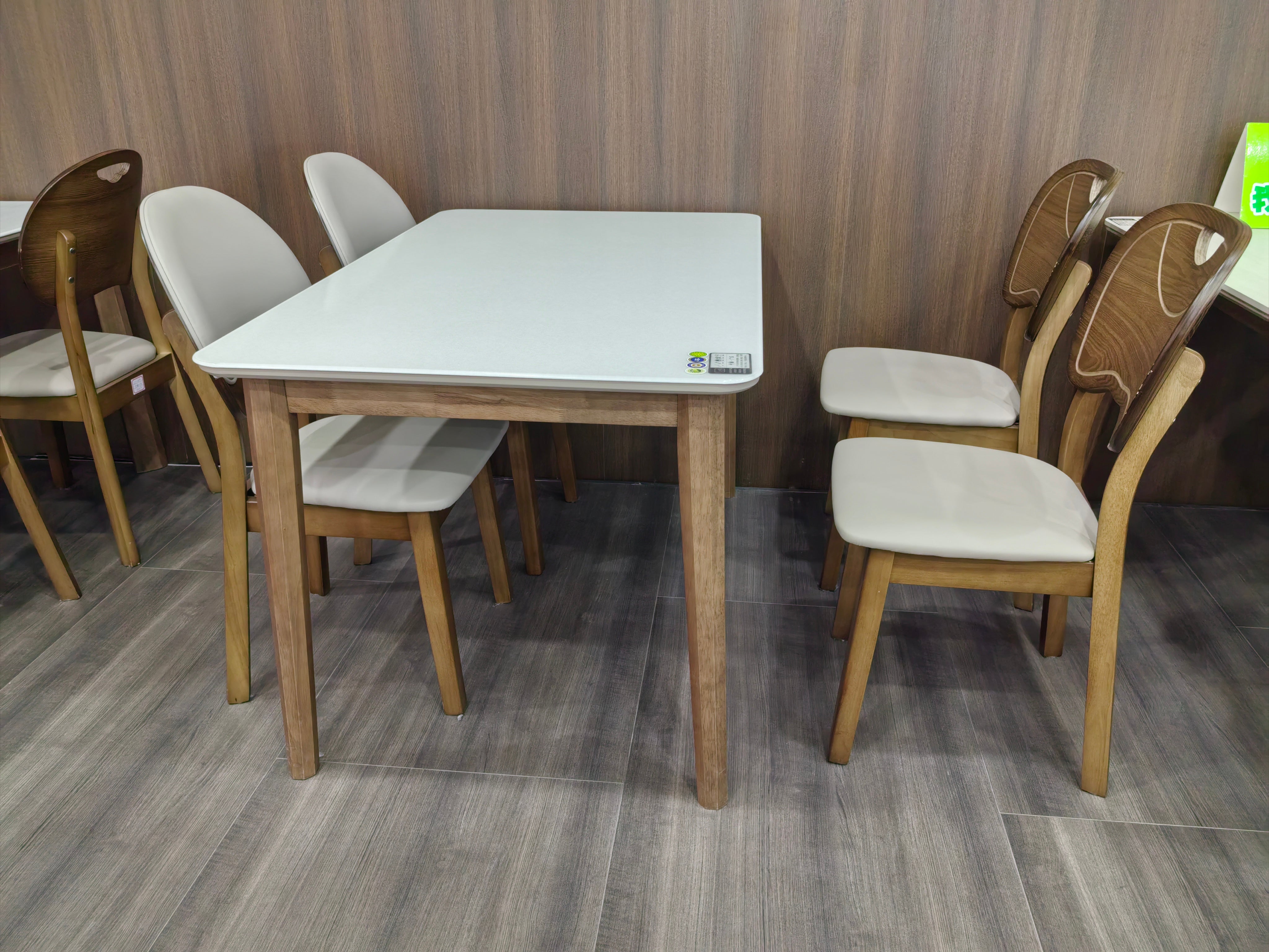 Dining Table Artificial Stone Oak LKD021DTYS | LEUKHOME