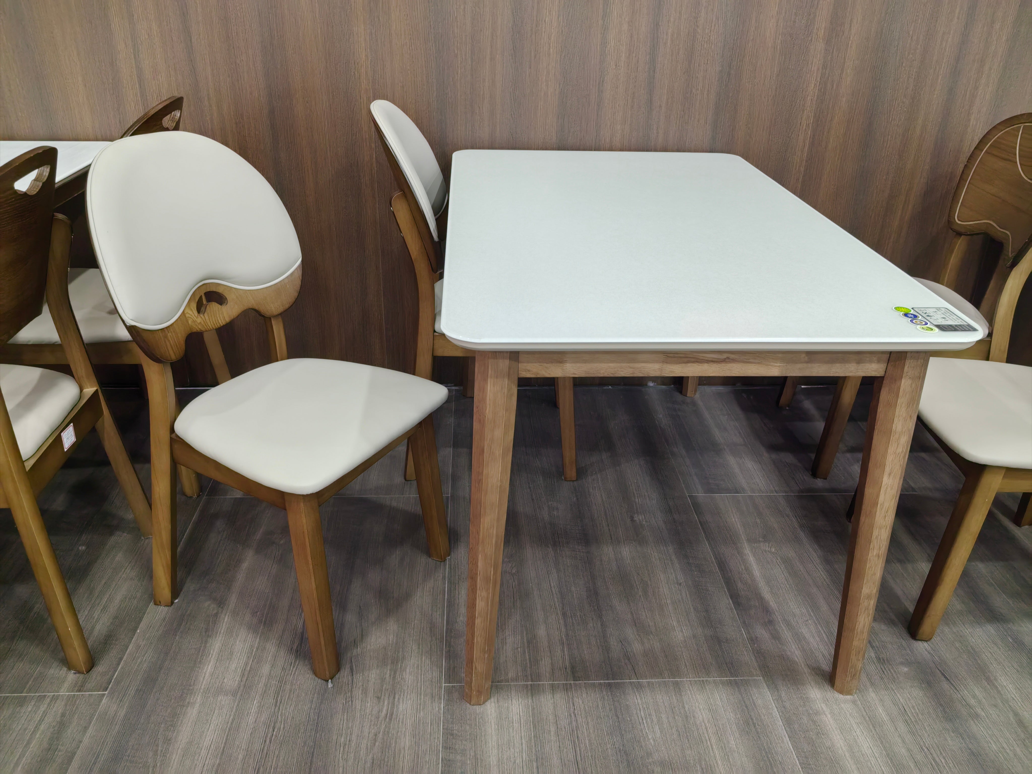 Dining Table Artificial Stone Oak LKD021DTYS | LEUKHOME