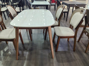 Dining Table Artificial Stone Oak LKD023DTYS | LEUKHOME