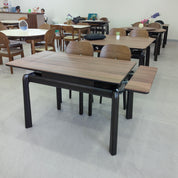 Dining Table Artificial Stone Oak LKD005DTXYD | LEUKHOME
