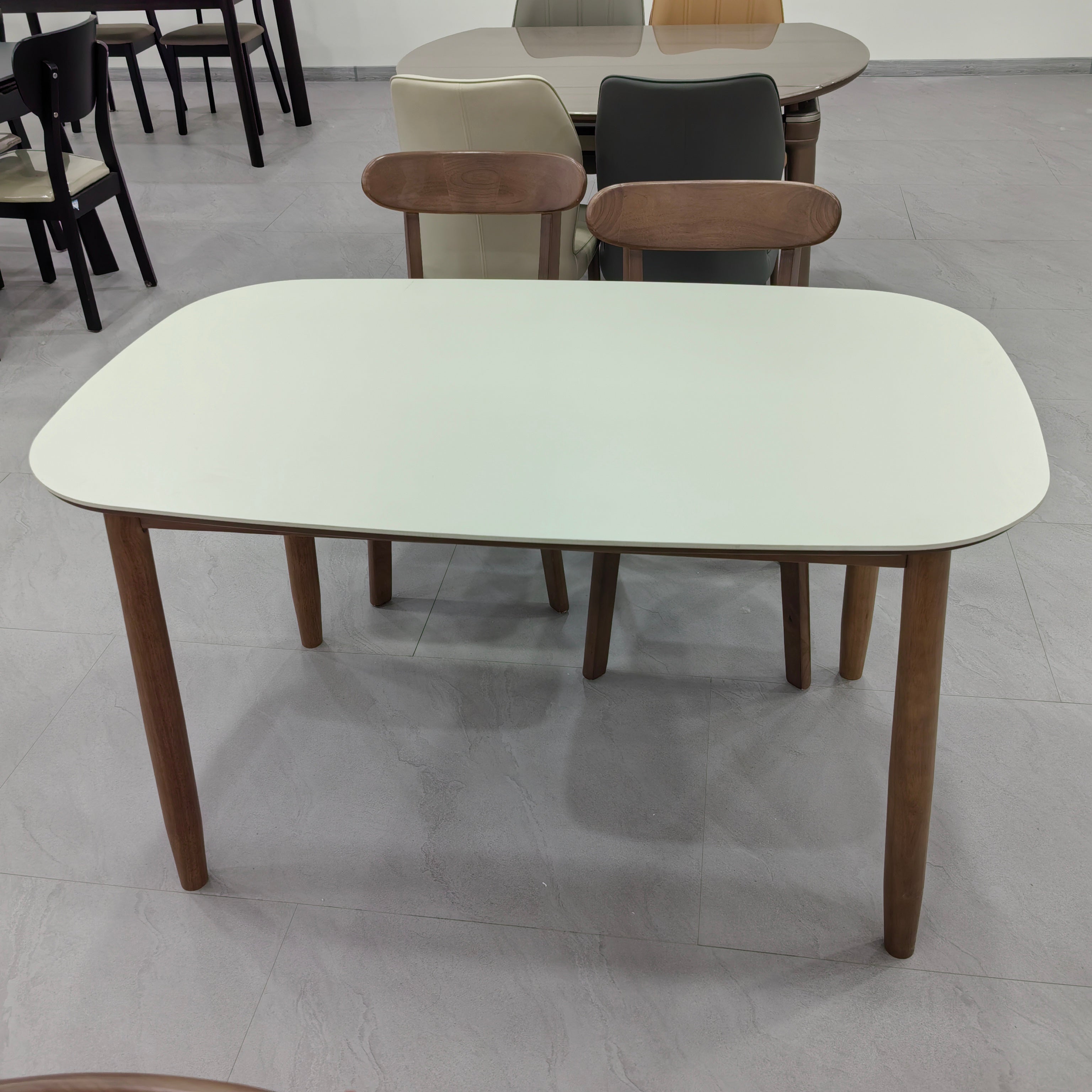 Dining Table Sintered Stone Oak LKD011DTXYD | LEUKHOME
