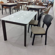 Dining Table Artificial Stone Oak LKD013DTXYD | LEUKHOME