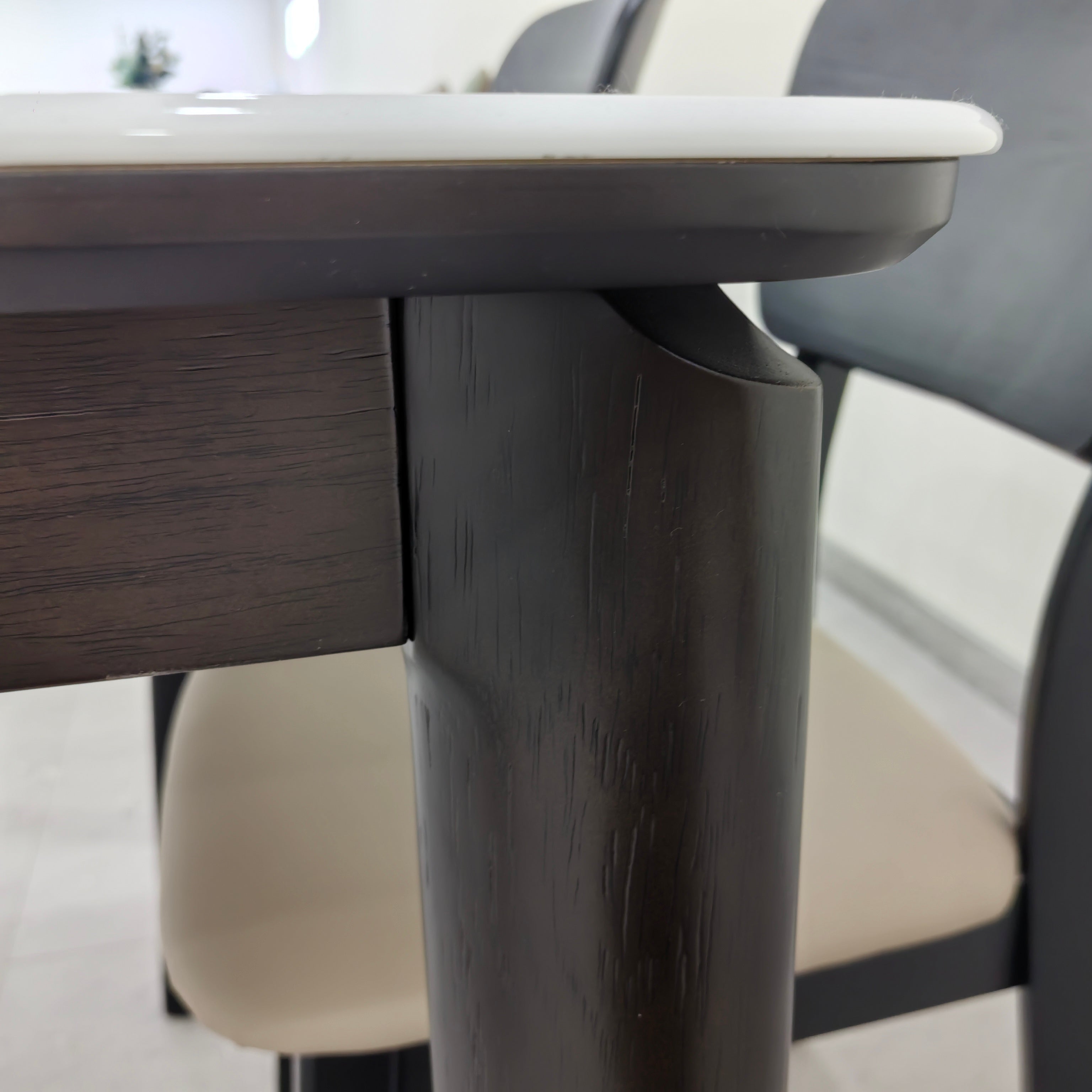 Dining Table Artificial Stone Oak LKD013DTXYD | LEUKHOME