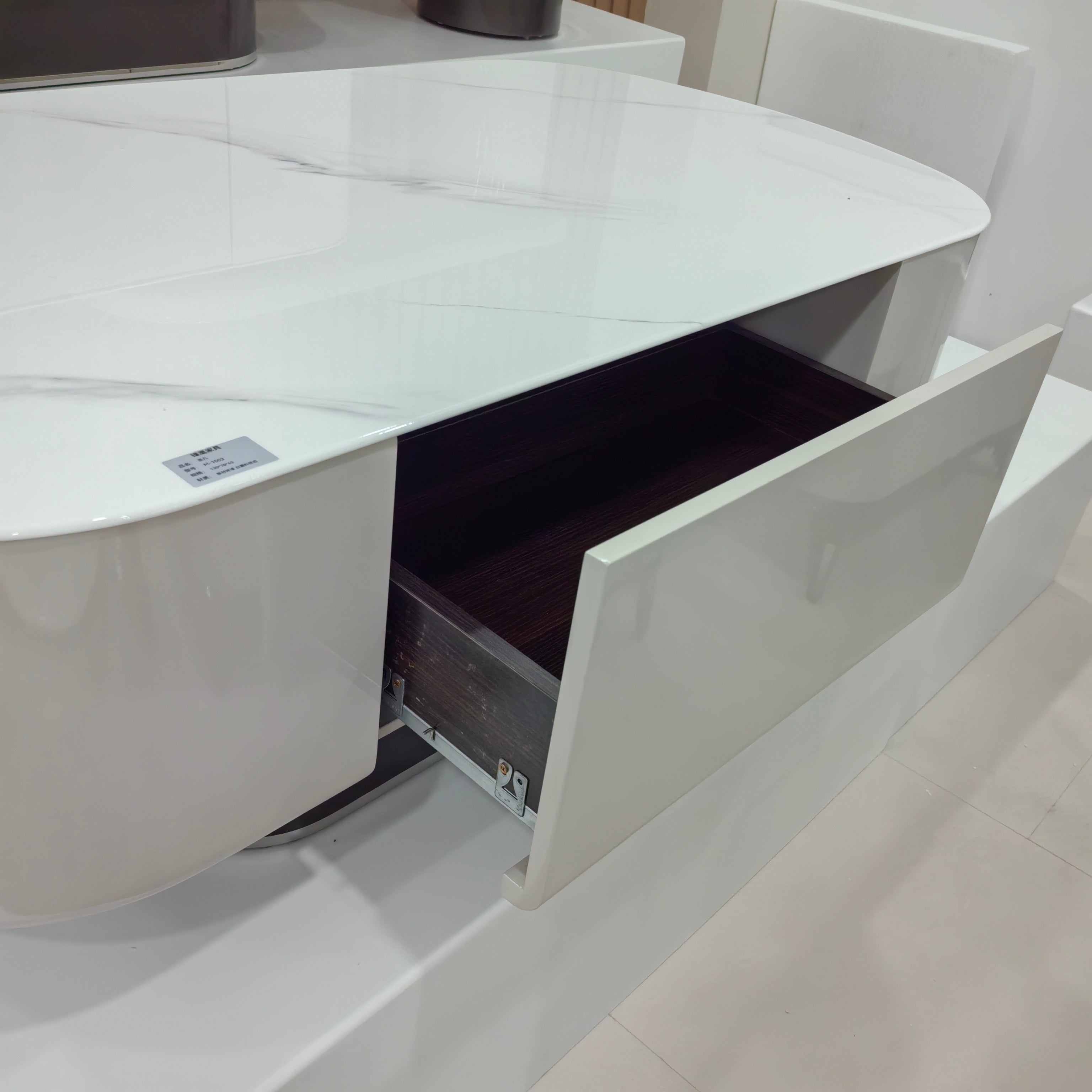 Coffee Table Artificial Stone Baking Paint LKLM1503CTFH | LEUKHOME