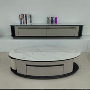 TV Stand Artificial Stone Baking Paint Raised LKLM1520TSFH | LEUKHOME