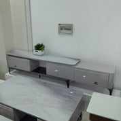 TV Stand Artificial Stone Baking Paint LKLR263TSFH | LEUKHOME