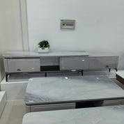TV Stand Artificial Stone Baking Paint LKLR263TSFH | LEUKHOME