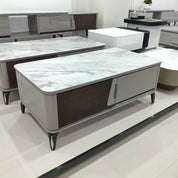 Coffee Table Artificial Stone Baking Paint LKLV5513CTFH | LEUKHOME