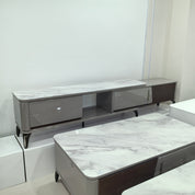 TV Stand Artificial Stone Baking Paint LKLV5526TSFH | LEUKHOME