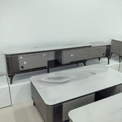 TV Stand Artificial Stone Baking Paint LKLV6626TSFH | LEUKHOME