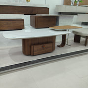 Coffee Table Marble Wood Veneer‌ LKLM1525CTFH | LEUKHOME