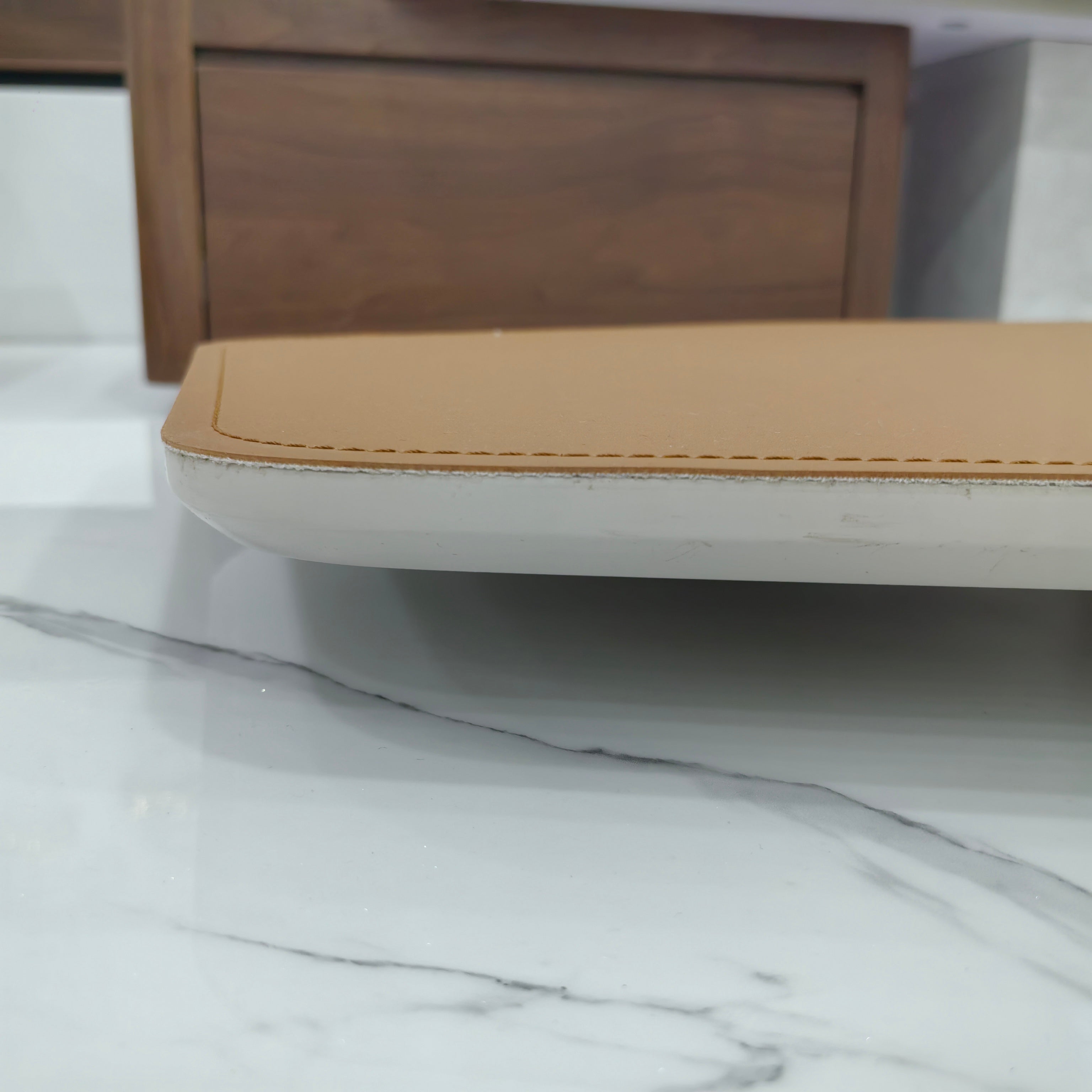 Coffee Table Marble Wood Veneer‌ LKLM1525CTFH | LEUKHOME