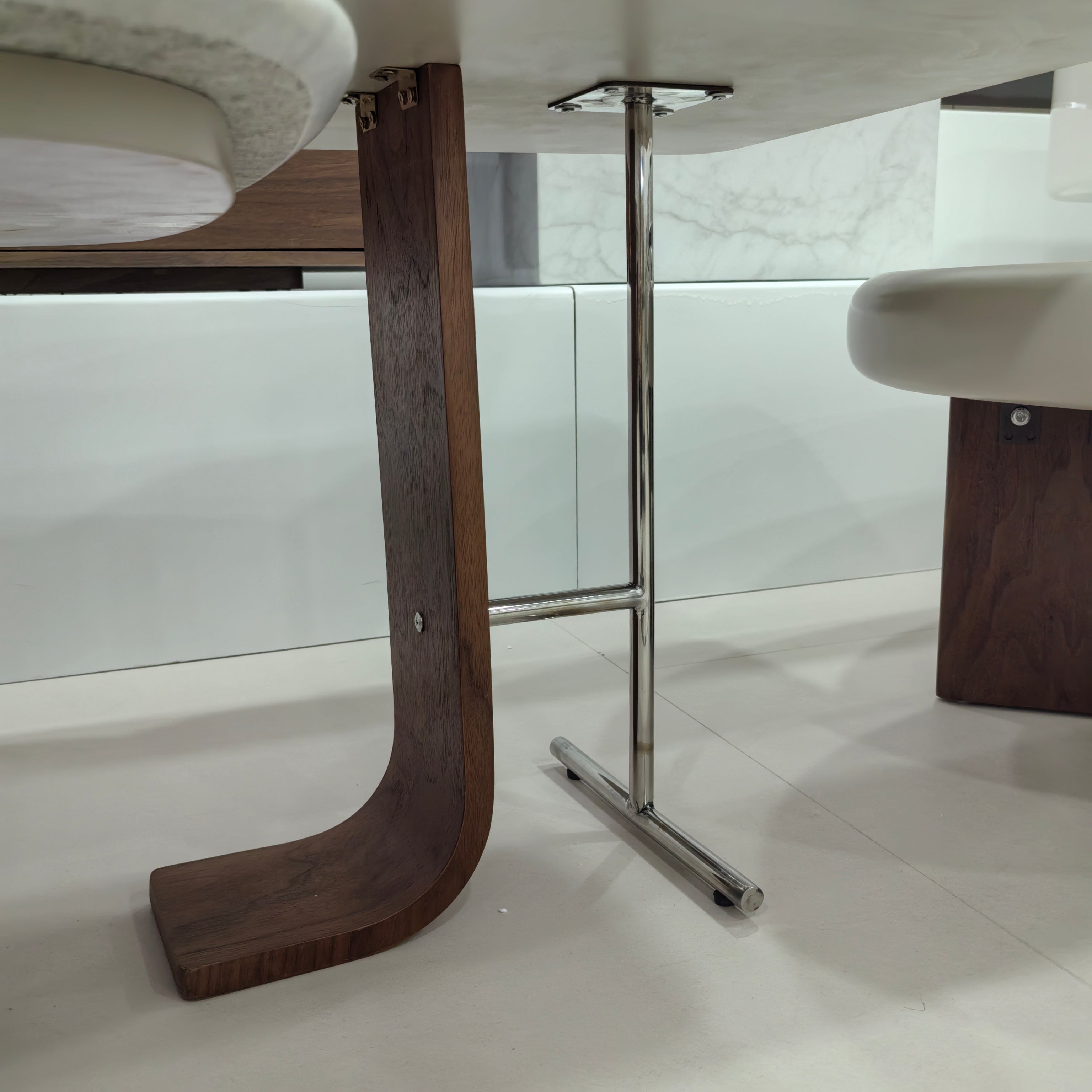 Coffee Table Marble Wood Veneer‌ LKLM1525CTFH | LEUKHOME