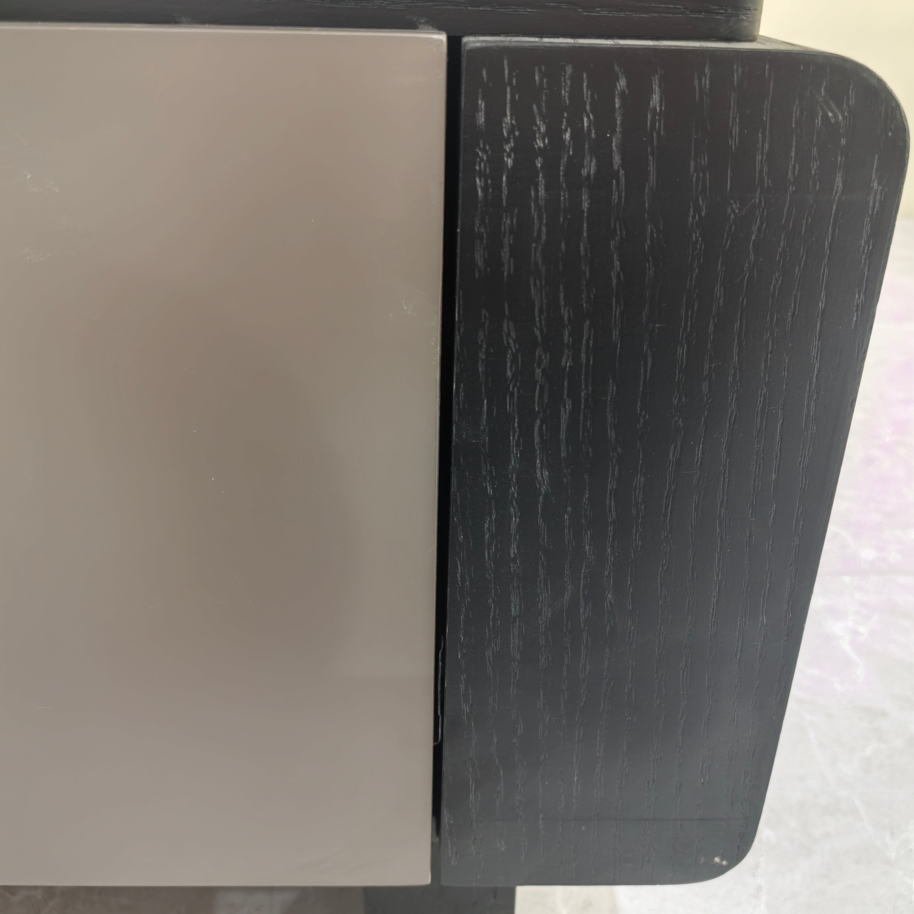 TV Stand Artificial Stone‌ Wood Veneer‌ LKL038TSAYG | LEUKHOME