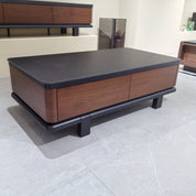 Coffee Table Sintered Stone‌ Baking Paint Wood Veneer‌ LKL041CTAYG | LEUKHOME