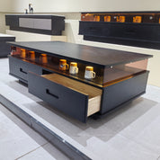 Coffee Table Super Crystal Stone‌ Baking Paint Wood Veneer‌ LKL046CTAYG | LEUKHOME