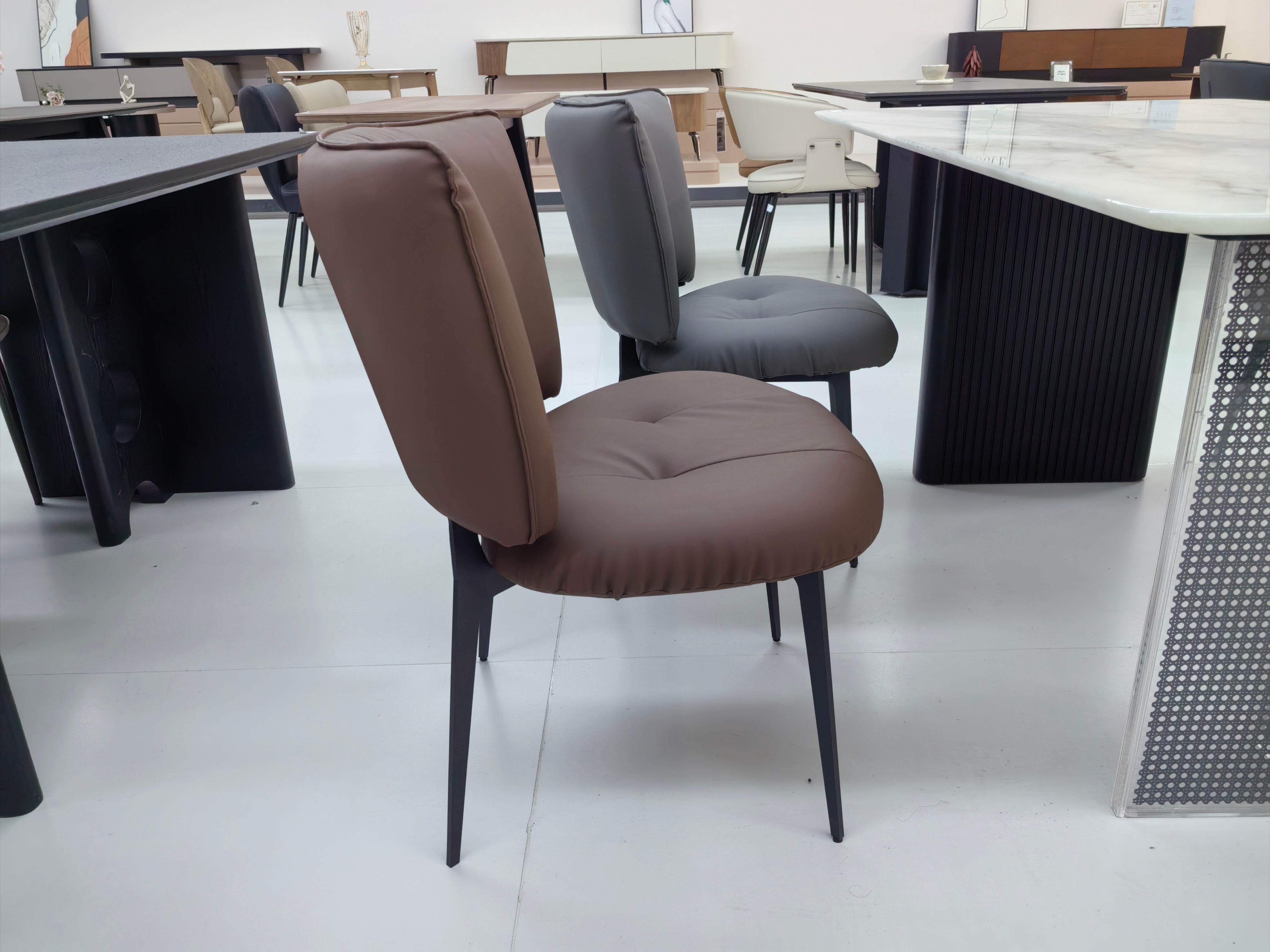 Обеденный стул PU (2 стула) LKD082DCSSJ | LEUKHOME