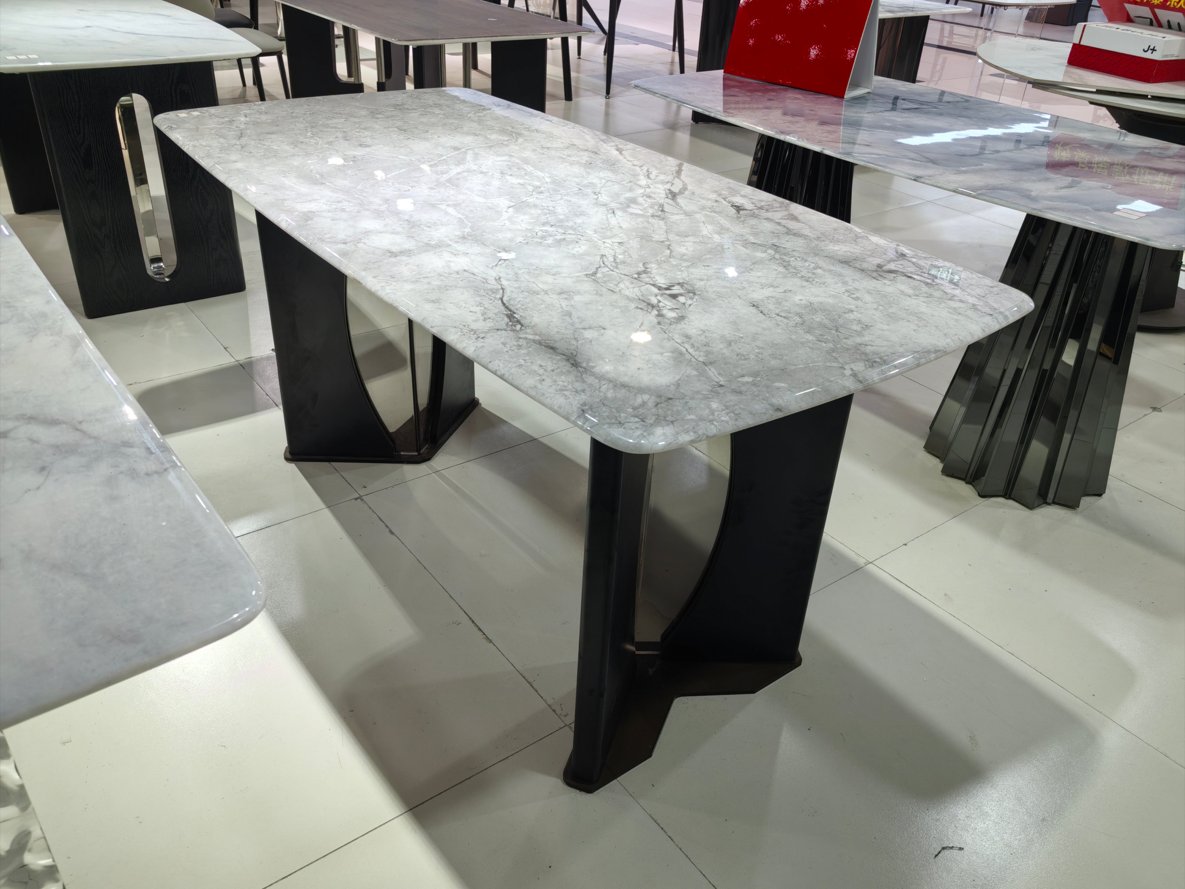 Dining Table Super Crystal Solid Wood Acrylic LKD095DTHX | LEUKHOME