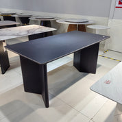 Dining Table Sintered Stone Wood Veneer LKD099DTHX | LEUKHOME
