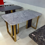 Dining Table Super Crystal Carbon Steel LKD108DTHX | LEUKHOME