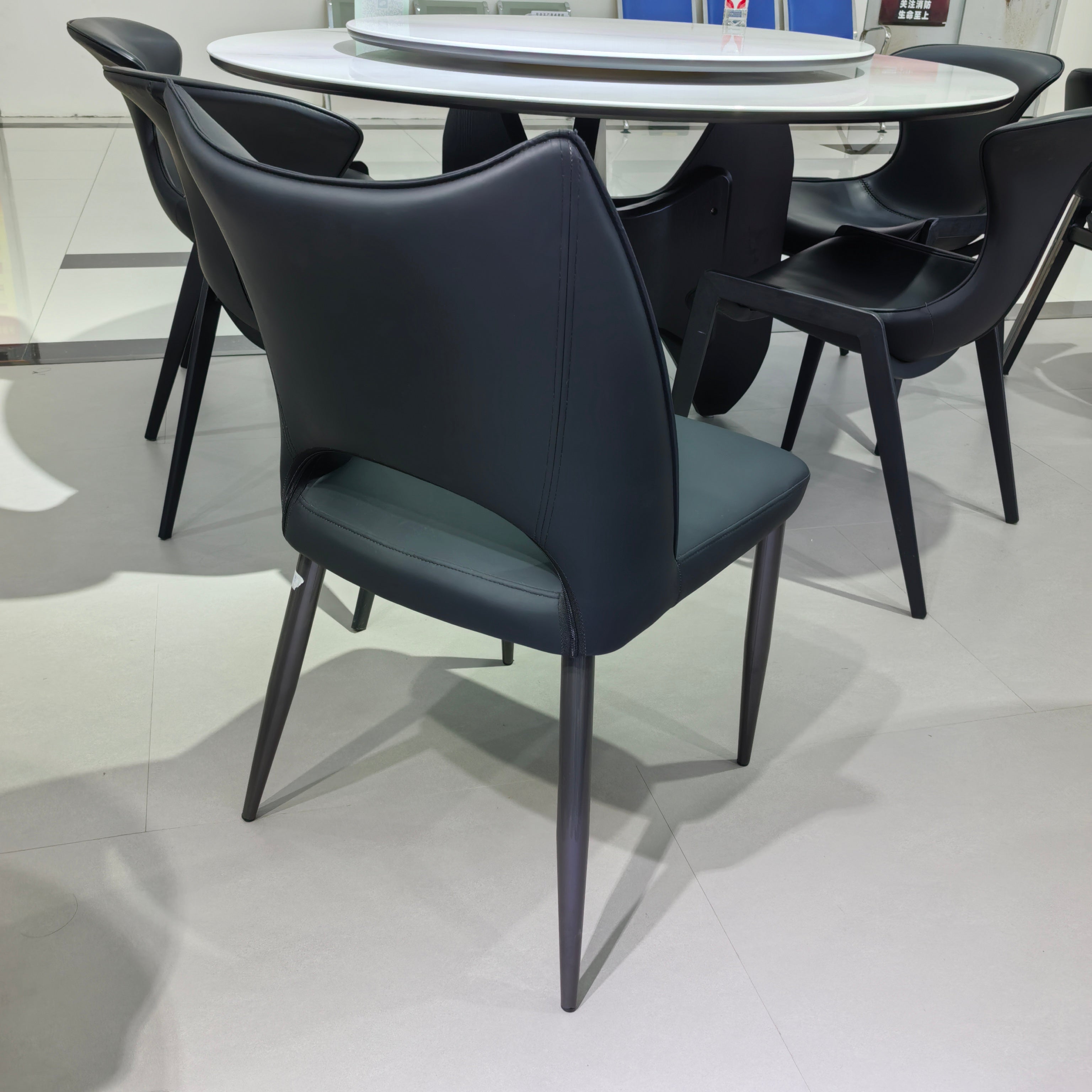 Dining Table PU (2 Chairs) LKD125DCSHYC | LEUKHOME