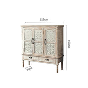 American Retro Solid Wood Entryway Cabinets and Storage Cabinets | LEUKHOME