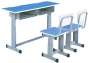 Double Desk and Chair, 1 Set (1 Table+2 Chairs) LKS103DKTSL | LEUKHOME