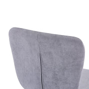 4er Set Küchenstühle Esszimmerstuhl Polsterstuhl Moderner Eleganter Wohnzimmer Stoff Stuhl mit Schwarze Beine，Grau DE | LEUKHOUSE
