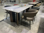 Dining Table Super Crystal Stainless Steel LKD067DTYX | LEUKHOME