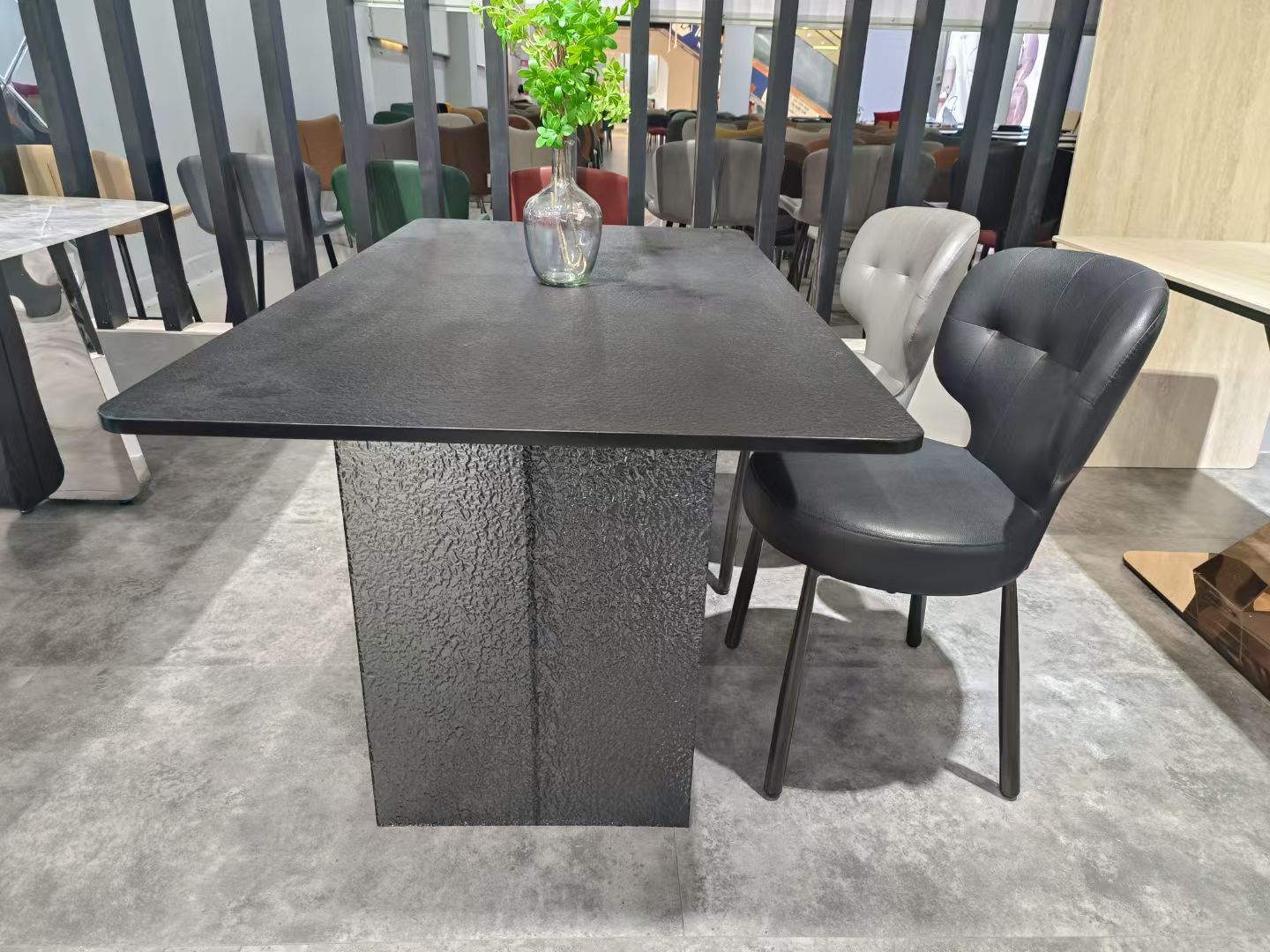Dining Table Sintered Stone Acrylic LKD057DTYX | LEUKHOME
