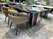 Dining Table Super Crystal Stainless Steel LKD059DTYX | LEUKHOME