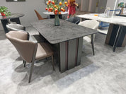 Обеденный стол Night Rose из нержавеющей стали LKD061DTYX | LEUKHOME