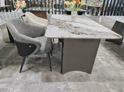 Dining Table Super Crystal Stainless Steel LKD076DTYX | LEUKHOME